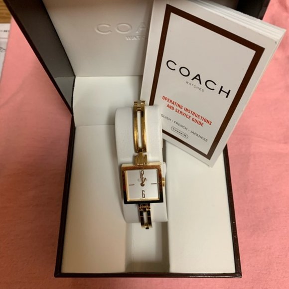 Coach watch Gold & white pearl ! Coach